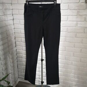 Reitmans Ladies Size 4 Petite Black Pull On Style Straight Fit Pant